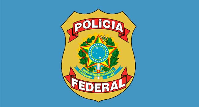 imagem da bandeira da Polícia Federal