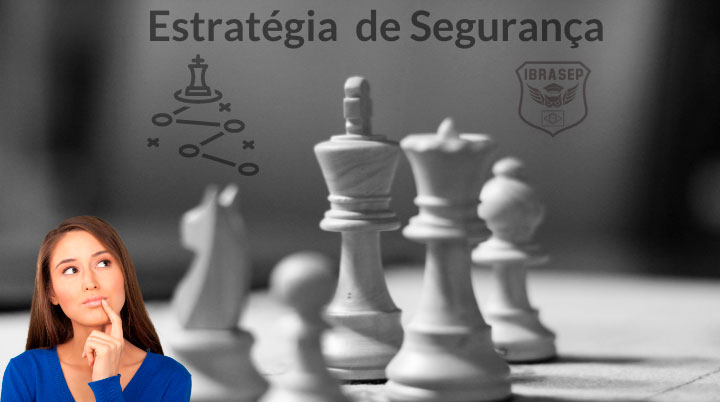 Peças de xadrez como alusão a estratégia de segurança