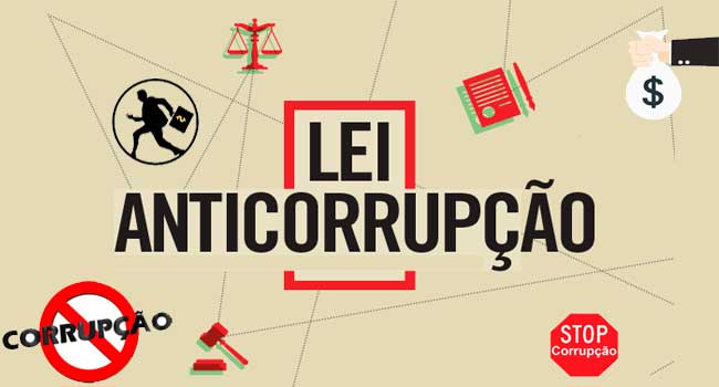 Imagem com dizeres Lei Anticorrupção 