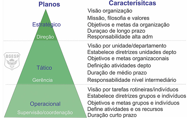  Infográfico característicos planejamento organizacional