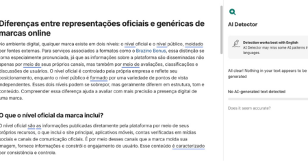 Diferenças entre representações oficiais e genéricas de marcas online