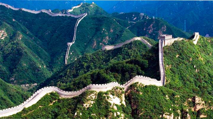 Imagem da muralha da China.