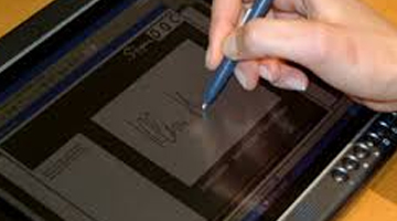 Reconhecimento de caligráfica exemplo tecnologias de identificação
